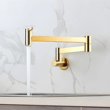 Low Arc Lever Handles Wall-Mounted Kitchen Faucets Image - 1