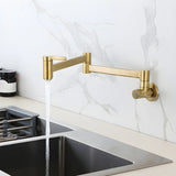 Low Arc Lever Handles Wall-Mounted Kitchen Faucets Image - 3