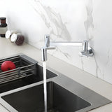 Low Arc Lever Handles Wall-Mounted Kitchen Faucets Image - 7