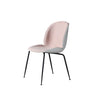 Low Curved Back Metal Padded Armless Dining Chairs Image - 25