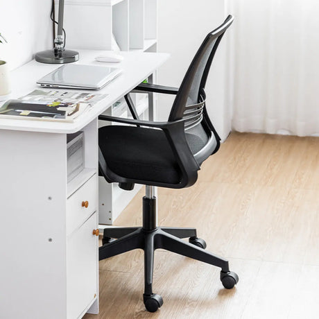 Lumbar Support Adjustable Metal Frame Mesh Office Chair Image - 1