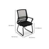 Lumbar Support Adjustable Metal Frame Mesh Office Chair Image - 14