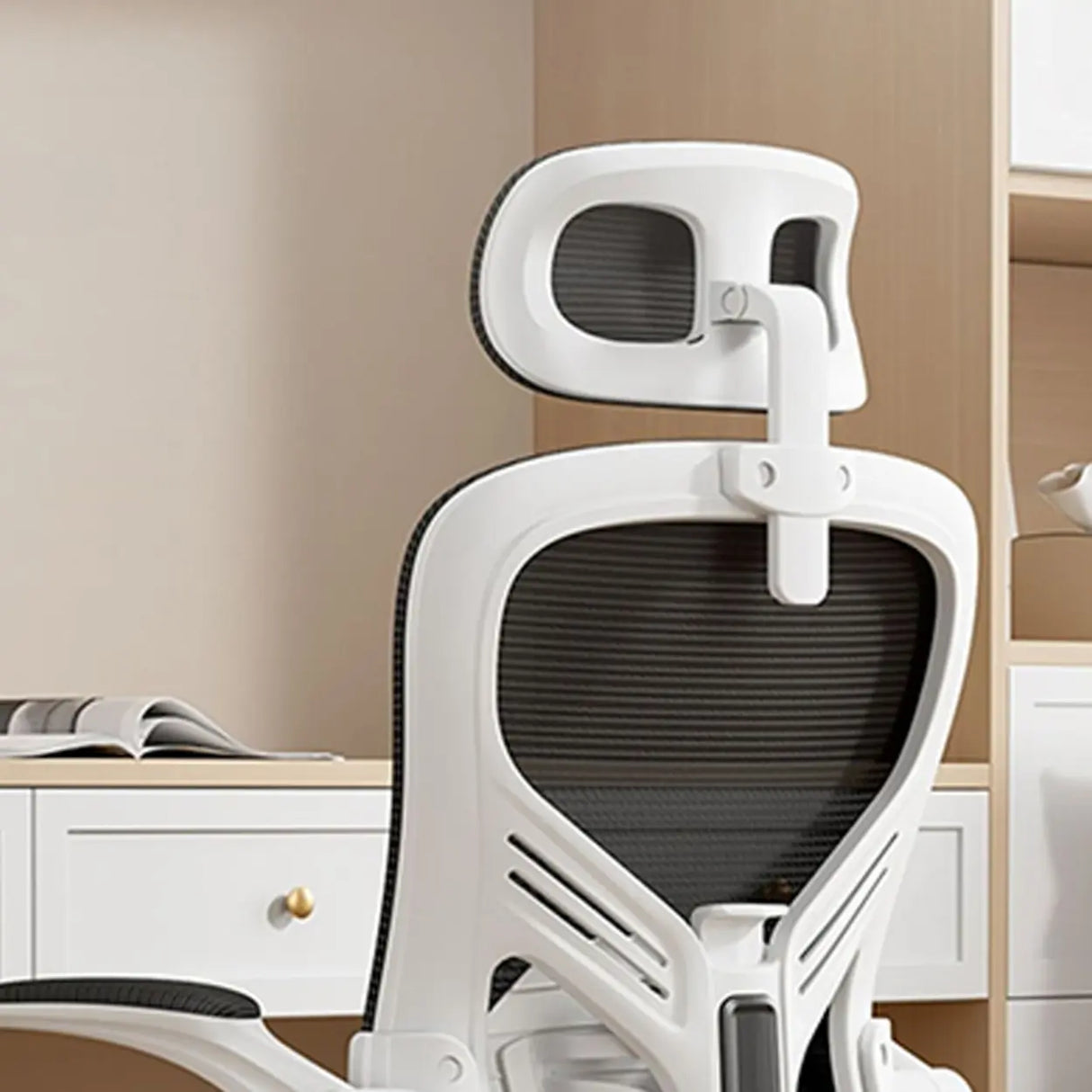 Lumbar Support Adjustable Swivel Tilt Mesh Office Chair Image - 16