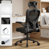 Lumbar Support Adjustable Swivel Tilt Mesh Office Chair Image - 9