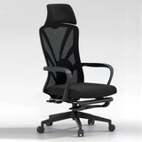 Lumbar Support Black Ergonomic Swivel Mesh Office Chair Image - 4