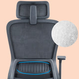 Lumbar Support Black Ergonomic Swivel Mesh Office Chair Image - 7