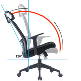 Lumbar Support Black Ergonomic Swivel Mesh Office Chair Image - 8