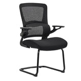Lumbar Support Black Metal Ergonomic Mesh Office Chair Image - 3