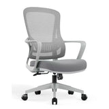 Lumbar Support Black Modern Ergonomic Mesh Office Chair Image - 2