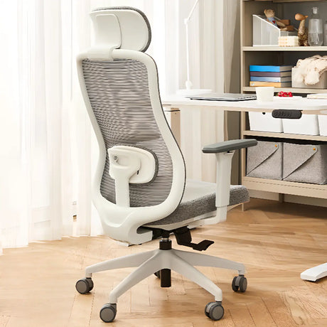 Lumbar Support Ergonomic Fabric Adjustable Office Chair Image - 1