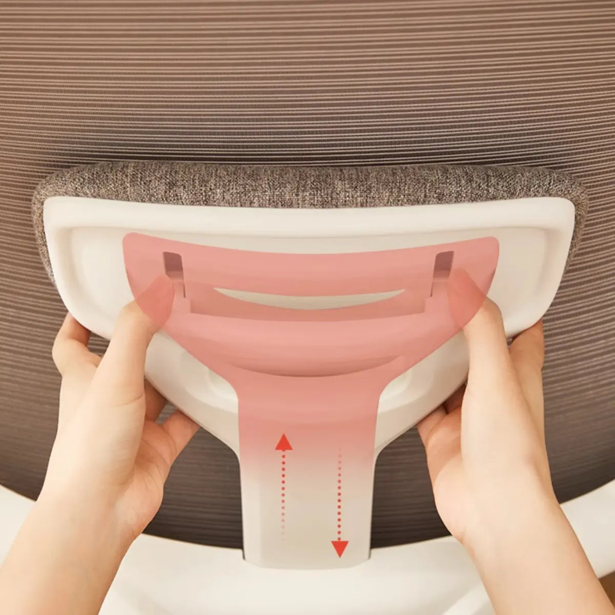Lumbar Support Ergonomic Fabric Adjustable Office Chair Image - 9