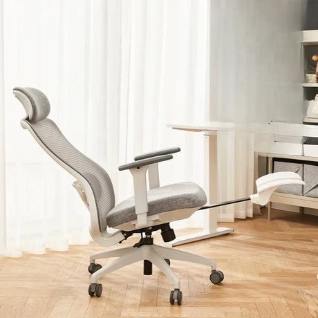 Lumbar Support Ergonomic Fabric Adjustable Office Chair Image - 2