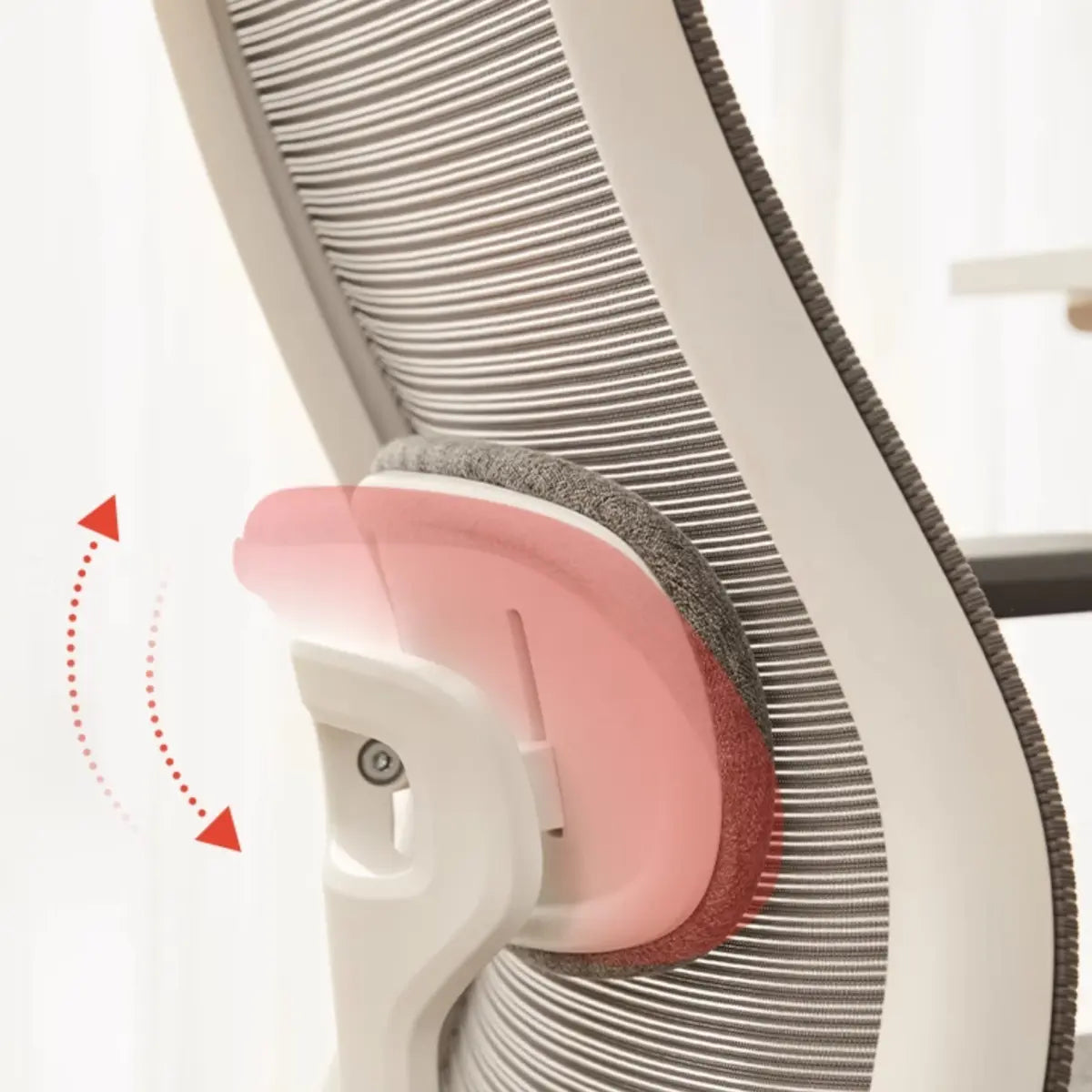Lumbar Support Ergonomic Fabric Adjustable Office Chair Image - 10