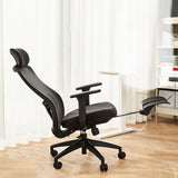 Lumbar Support Ergonomic Fabric Adjustable Office Chair Image - 5