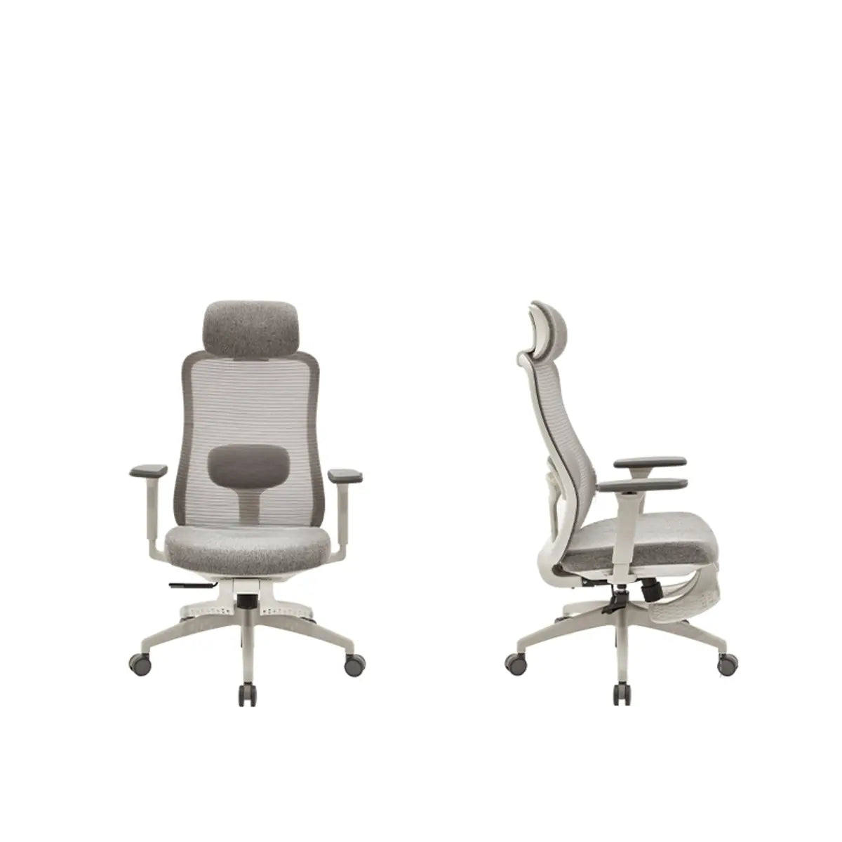 Lumbar Support Ergonomic Fabric Adjustable Office Chair Image - 8