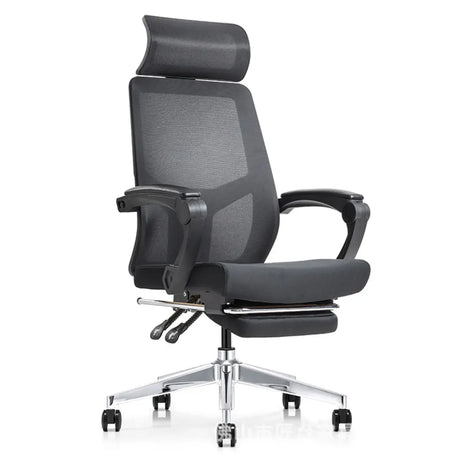 Lumbar Support Ergonomic Mesh Office Black Adjustable Chair Image - 1