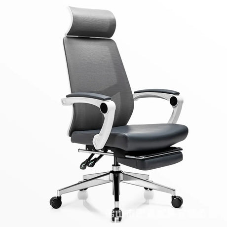 Lumbar Support Ergonomic Mesh Office Black Adjustable Chair Image - 2
