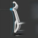Lumbar Support Ergonomic Mesh Office Black Adjustable Chair Image - 7
