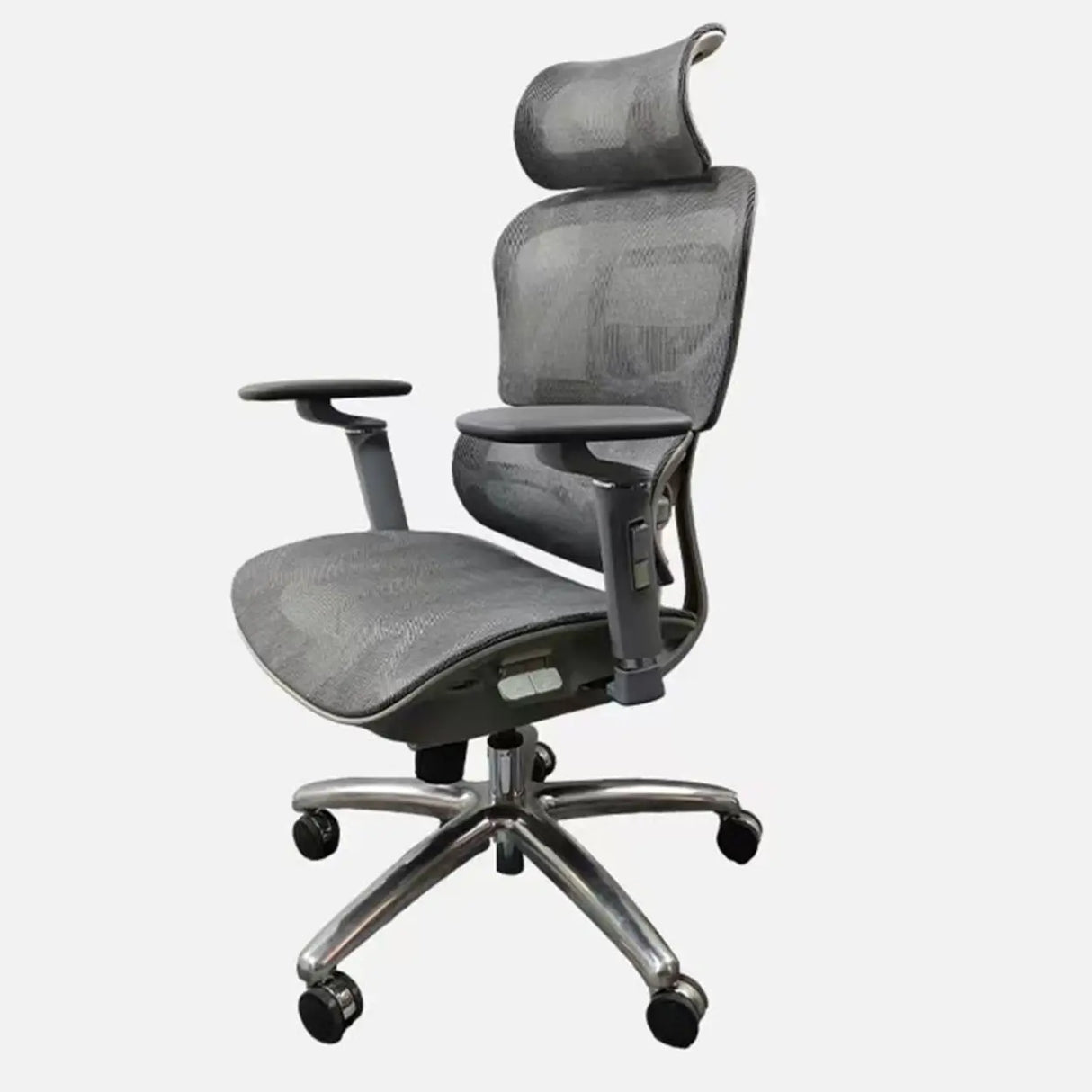 Lumbar Support Ergonomic Mesh Office Chair with Wheels Image - 11