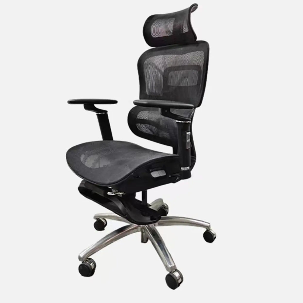 Lumbar Support Ergonomic Mesh Office Chair with Wheels Image - 2