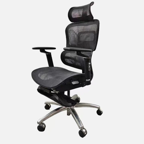 Lumbar Support Ergonomic Mesh Office Chair with Wheels Image - 2