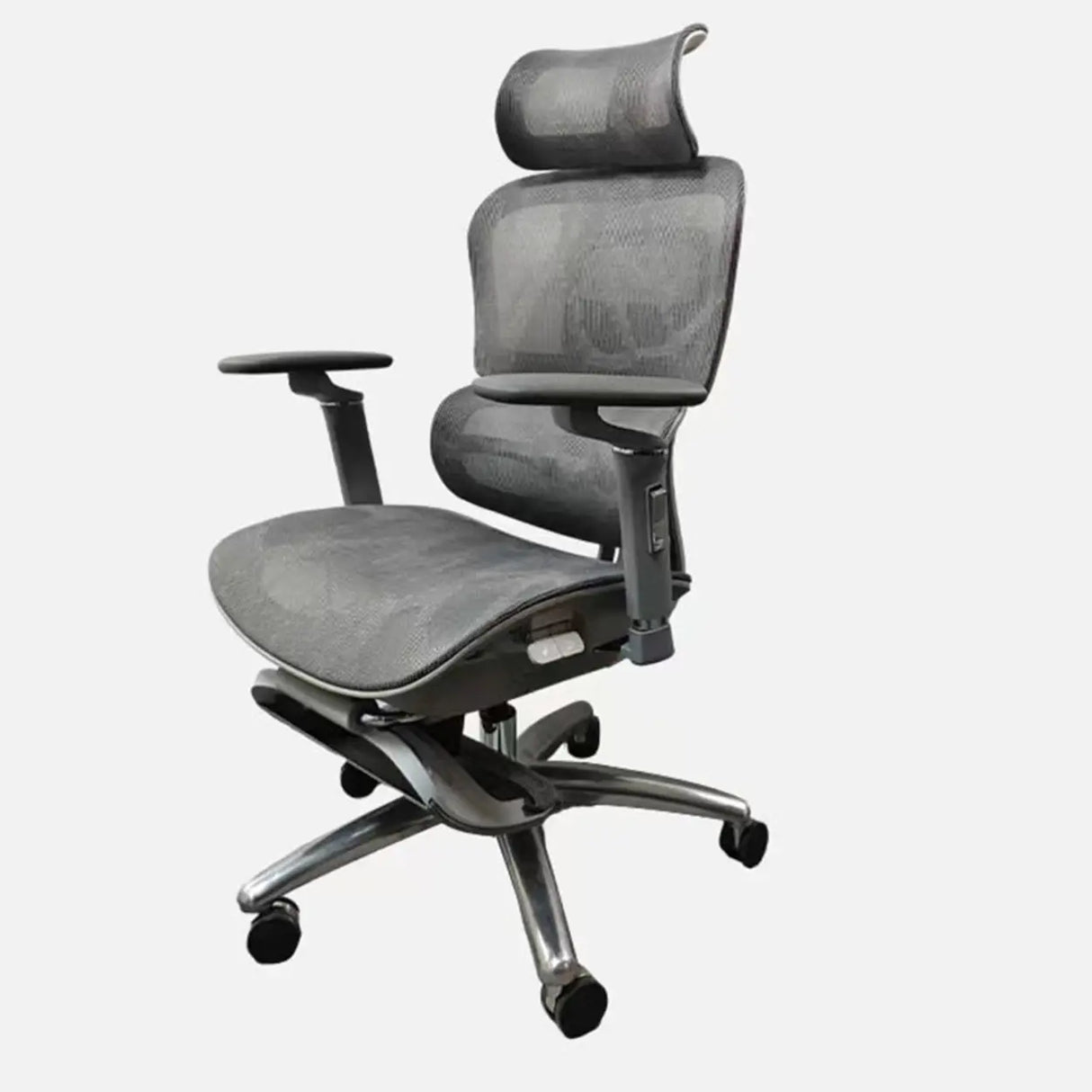 Lumbar Support Ergonomic Mesh Office Chair with Wheels Image - 3