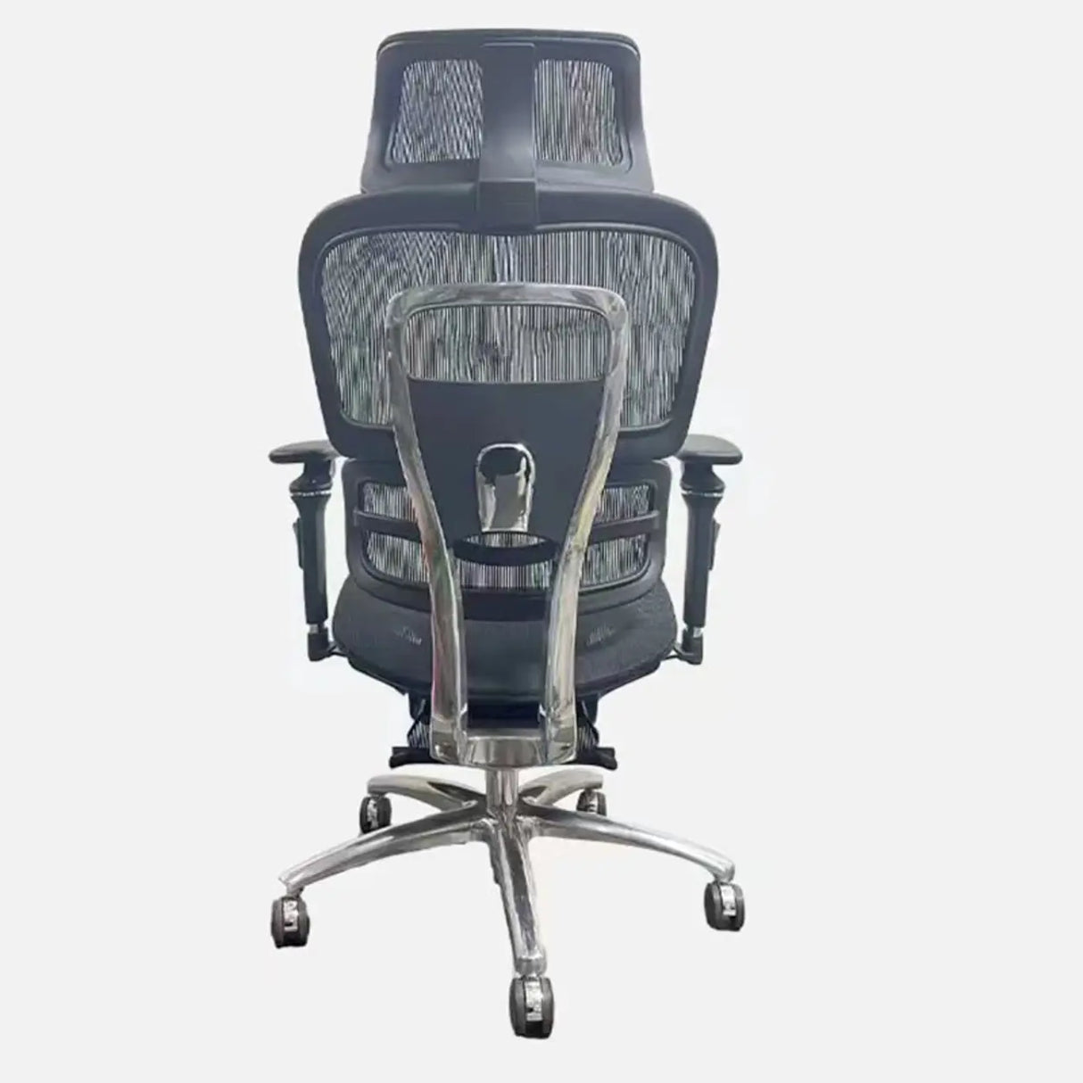 Lumbar Support Ergonomic Mesh Office Chair with Wheels Image - 6