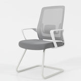Lumbar Support Ergonomic Swivel Grey Mesh Office Chair Image - 5