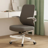 Lumbar Support Grey Swivel Adjustable Mesh Office Chair Image - 8