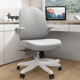Lumbar Support Grey Swivel Adjustable Mesh Office Chair Image - 9
