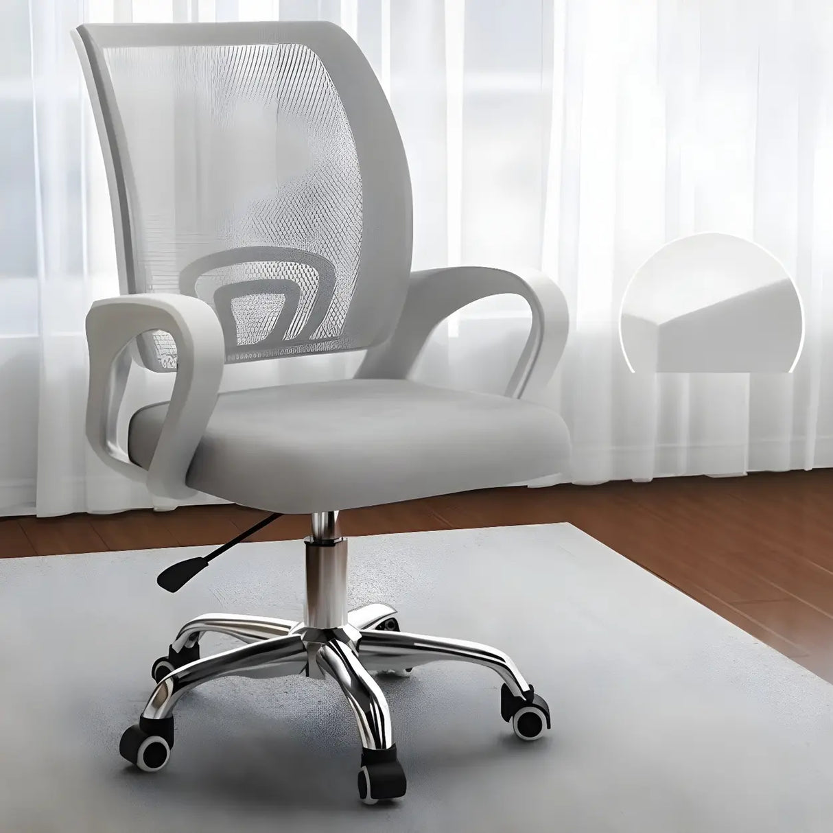 Lumbar Support Modern Mesh Ergonomic Office Chair Image - 43