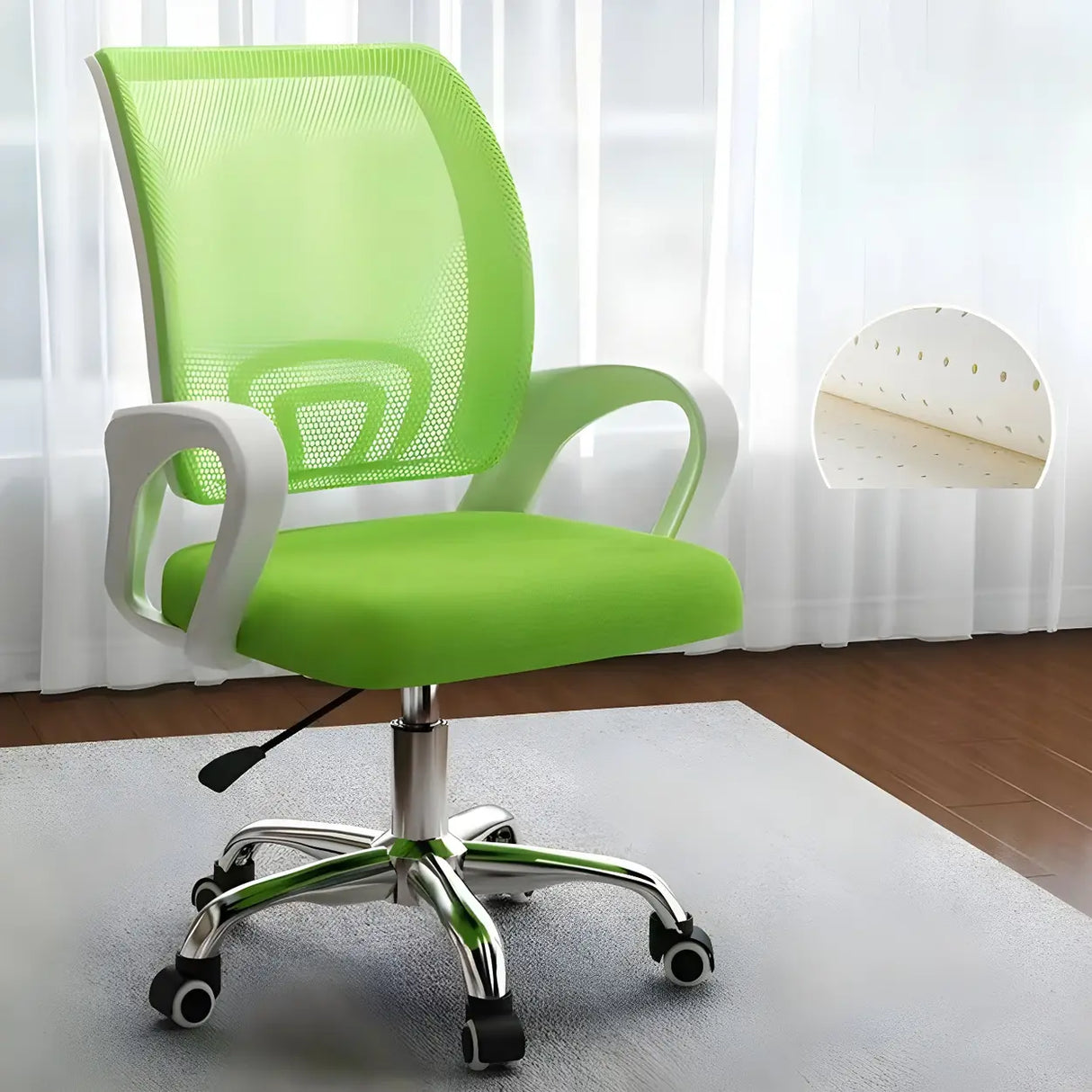 Lumbar Support Modern Mesh Ergonomic Office Chair Image - 44