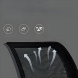 Lumbar Support Modern Mesh Ergonomic Office Chair Image - 12