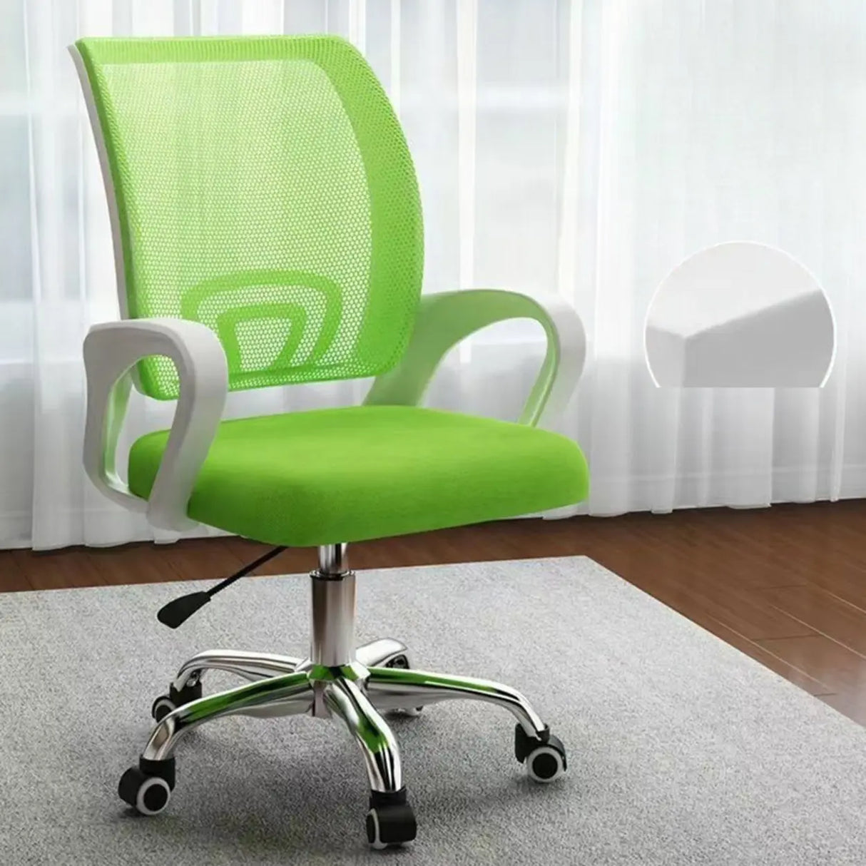 Lumbar Support Modern Mesh Ergonomic Office Chair Image - 45