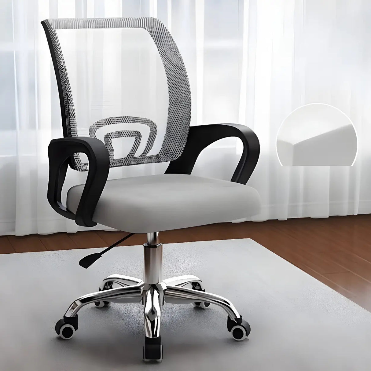Lumbar Support Modern Mesh Ergonomic Office Chair Image - 39