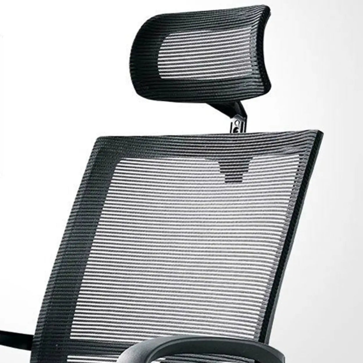 Lumbar Support Nylon Frame Ergonomic Mesh Black Office Chair Image - 10