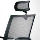 Lumbar Support Nylon Frame Ergonomic Mesh Black Office Chair Image - 10