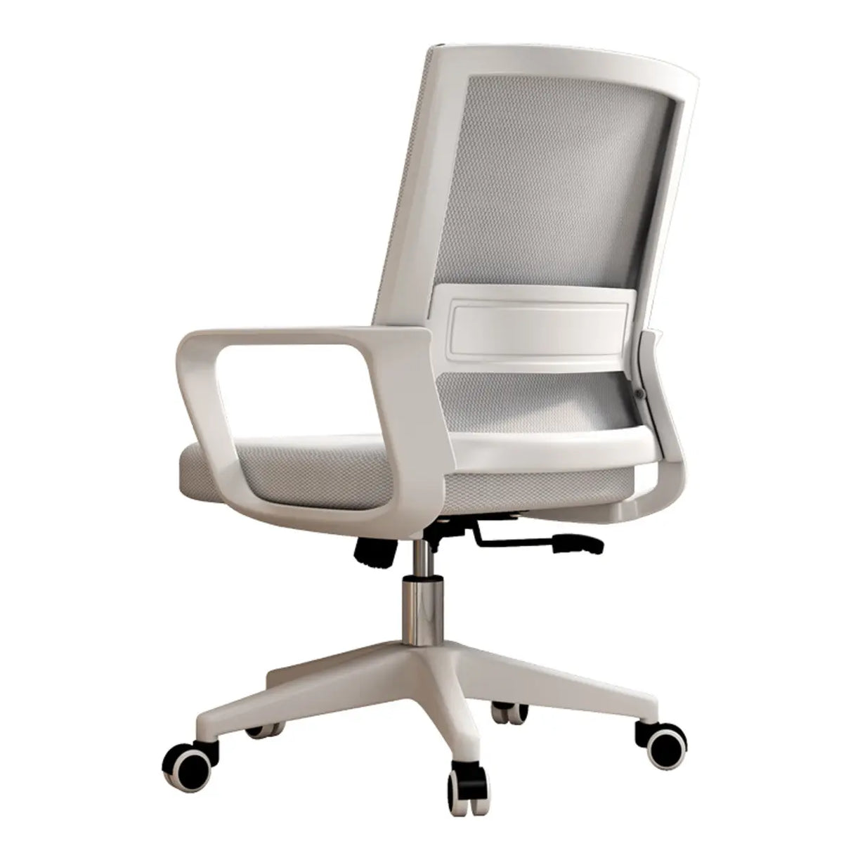 Lumbar Support Orange Swivel Mesh Adjustable Office Chair Image - 9