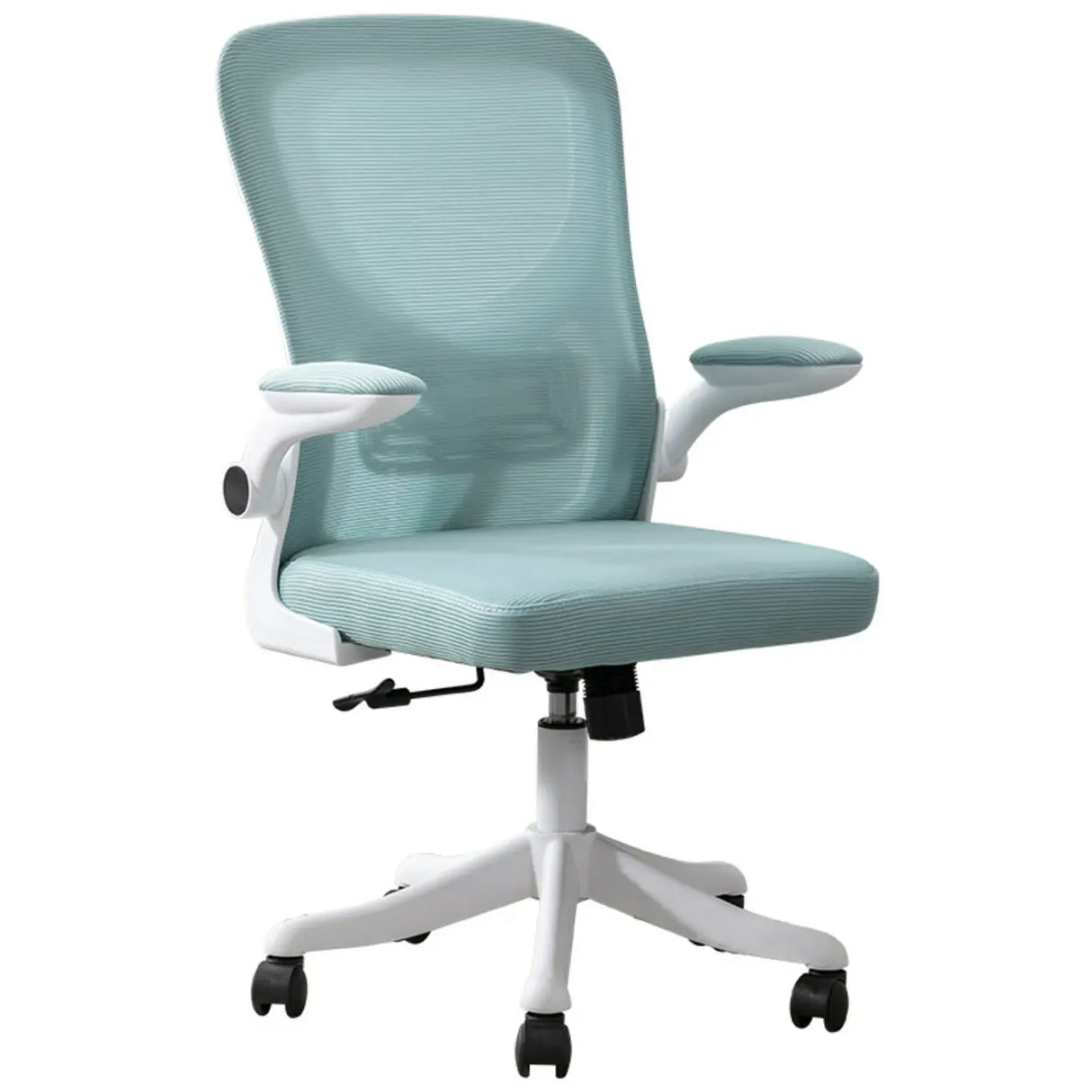 Lumbar Support Swivel Nylon Tilt Mesh Task Office Chair Image - 8