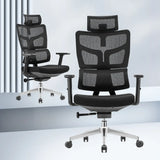 Lumbar Support Swivel Tilt Metal Frame Mesh Office Chair Image - 1