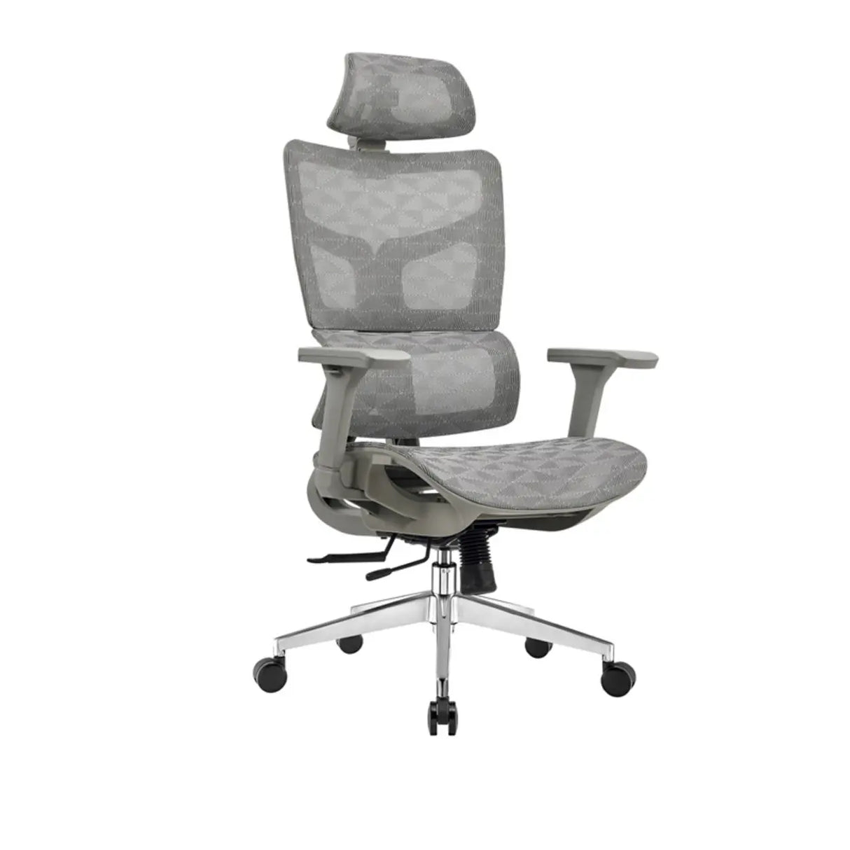 Lumbar Support Swivel Tilt Metal Frame Mesh Office Chair Image - 11