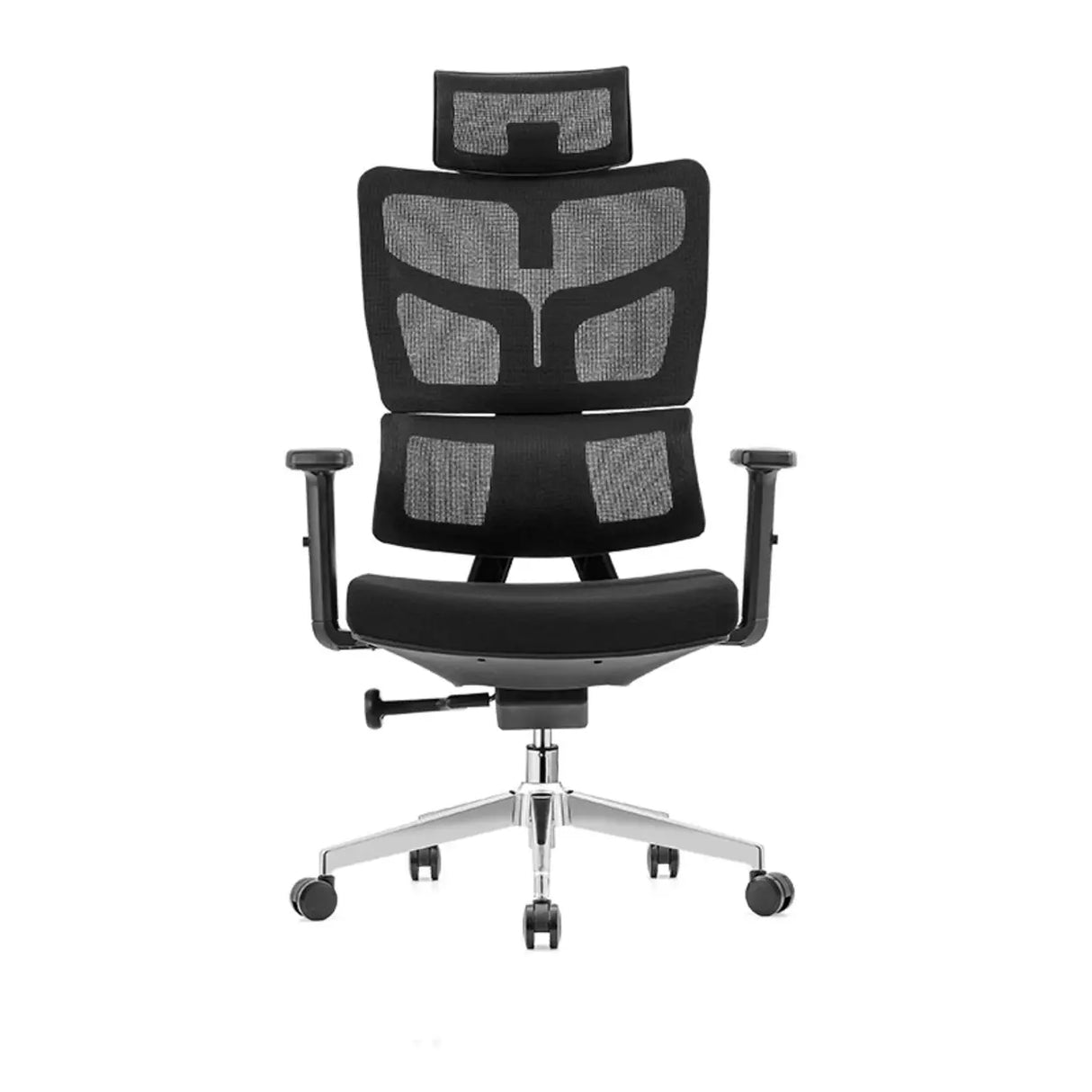 Lumbar Support Swivel Tilt Metal Frame Mesh Office Chair Image - 5