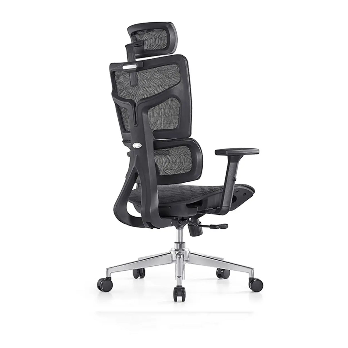 Lumbar Support Swivel Tilt Metal Frame Mesh Office Chair Image - 7