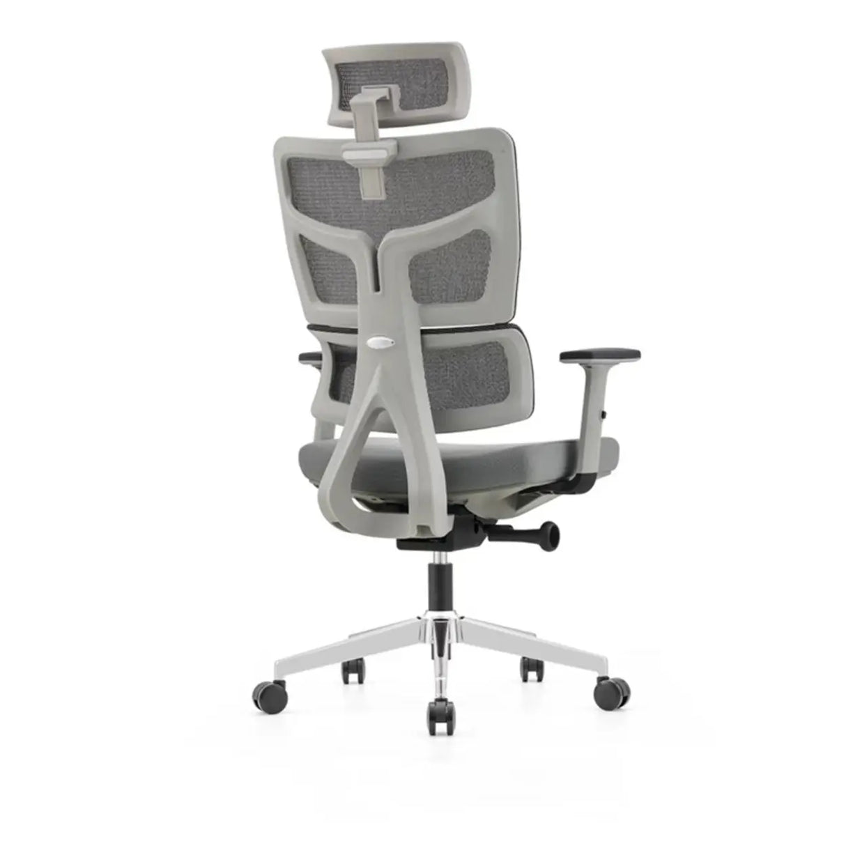 Lumbar Support Swivel Tilt Metal Frame Mesh Office Chair Image - 9