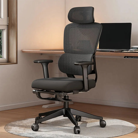 Lumbar Support Tilt Swivel Mesh Adjustable Office Chair Image - 2