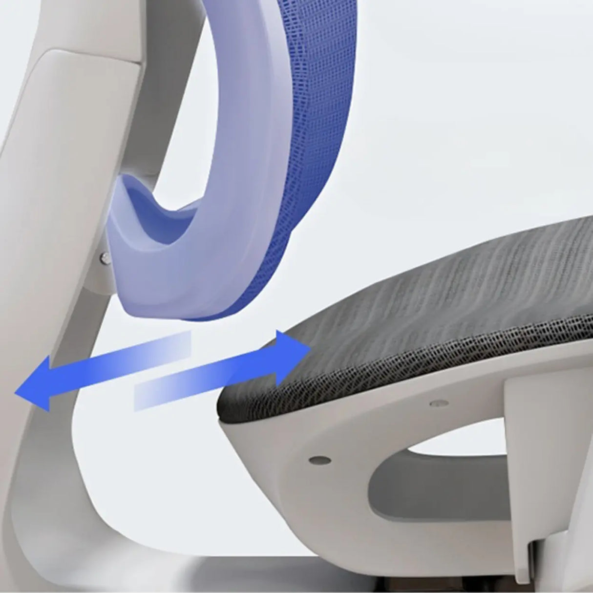 Lumbar Support Tilt Swivel Mesh Adjustable Office Chair Image - 4