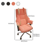 Lumbar Support White Leather Gaming Aluminum Office Chair Image - 20