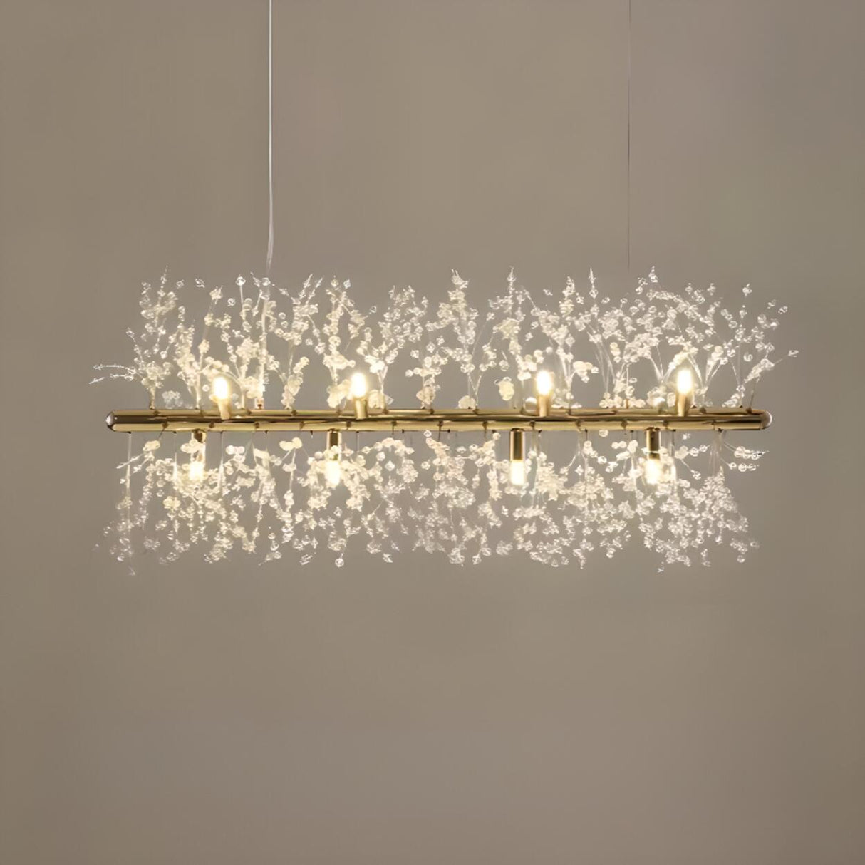 Luxurious Crystal Branch Island Chandelier Light Image - 10