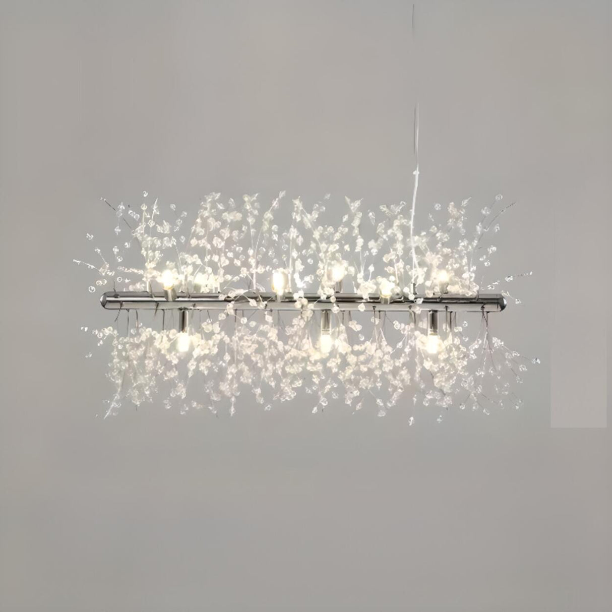 Luxurious Crystal Branch Island Chandelier Light Image - 9