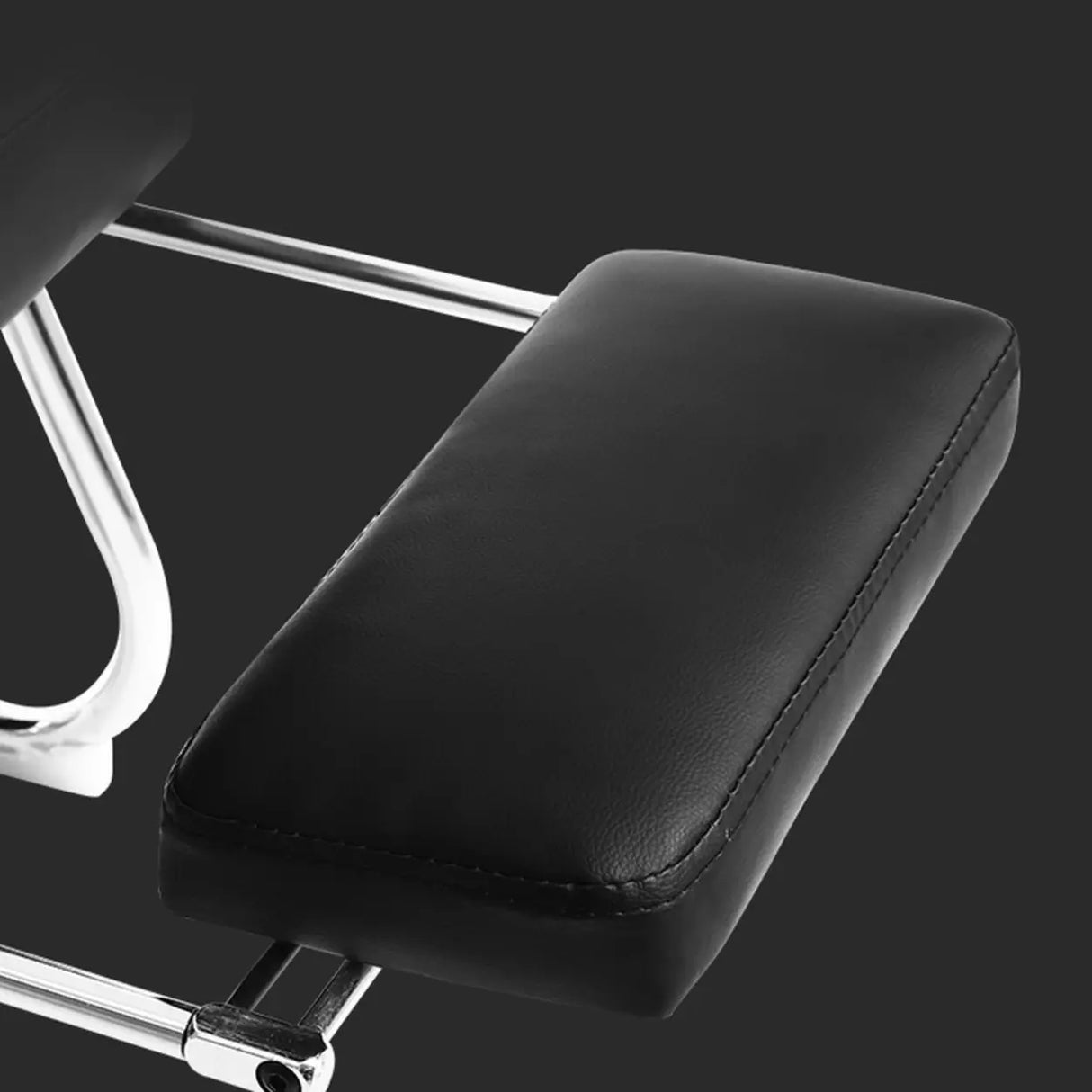 Luxurious Ergonomic Black Office Leather Chair with Armrest Image - 15